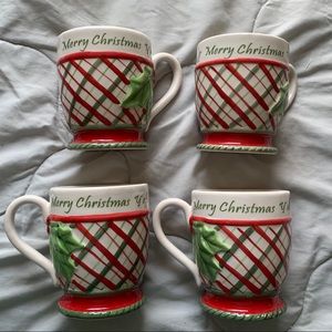 🖤 SOLD 🖤 Merry Christmas Y’all 4Pc Holiday Mug